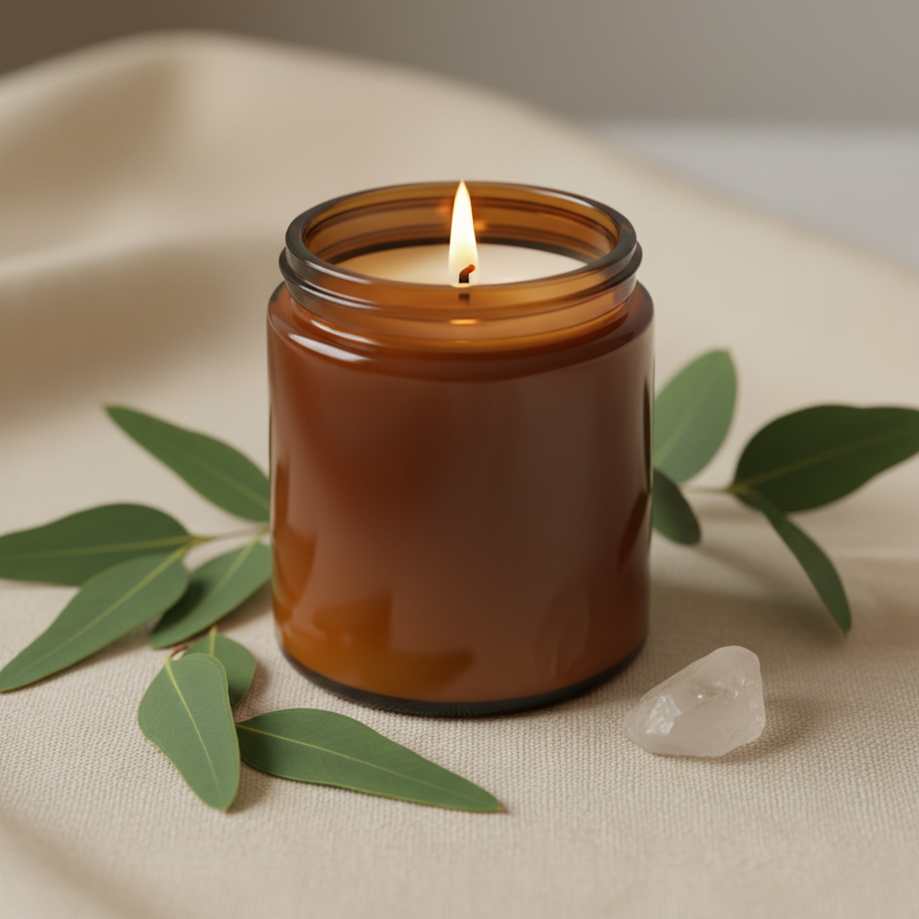 Organic Sourcery – Eucalyptus & Ice Soy Candle – Home Ritual