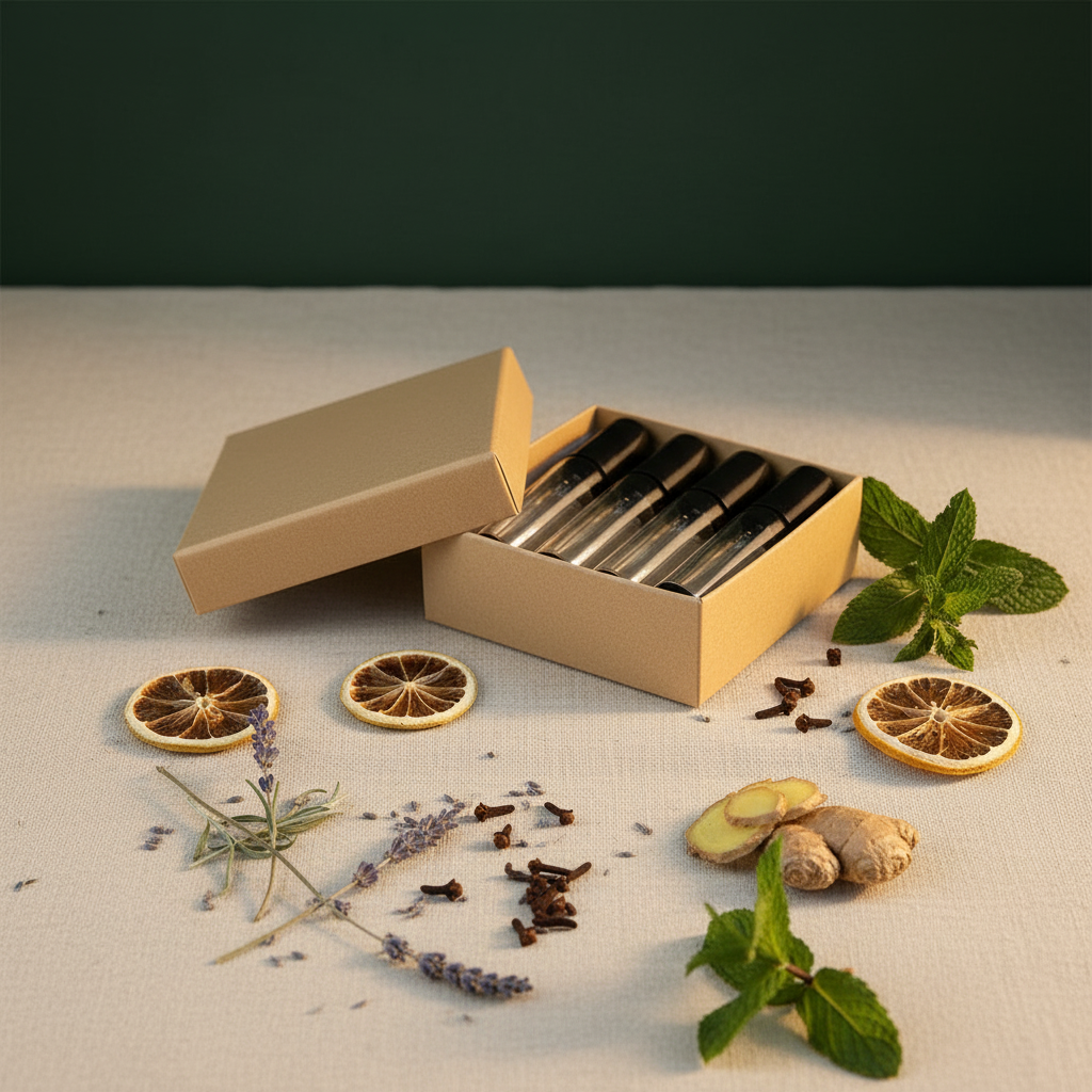 Organic Sourcery – Travel Ritual Roll-On Set – Four Aromatic Rituals
